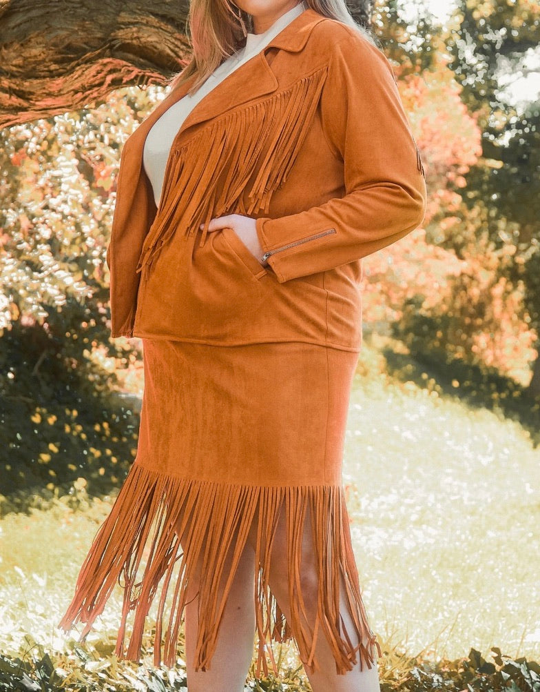 Talen Fringe Skirt Set - Toren 12