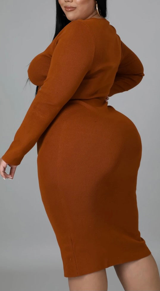 Breyn Rustic Midi Dress - Toren 12