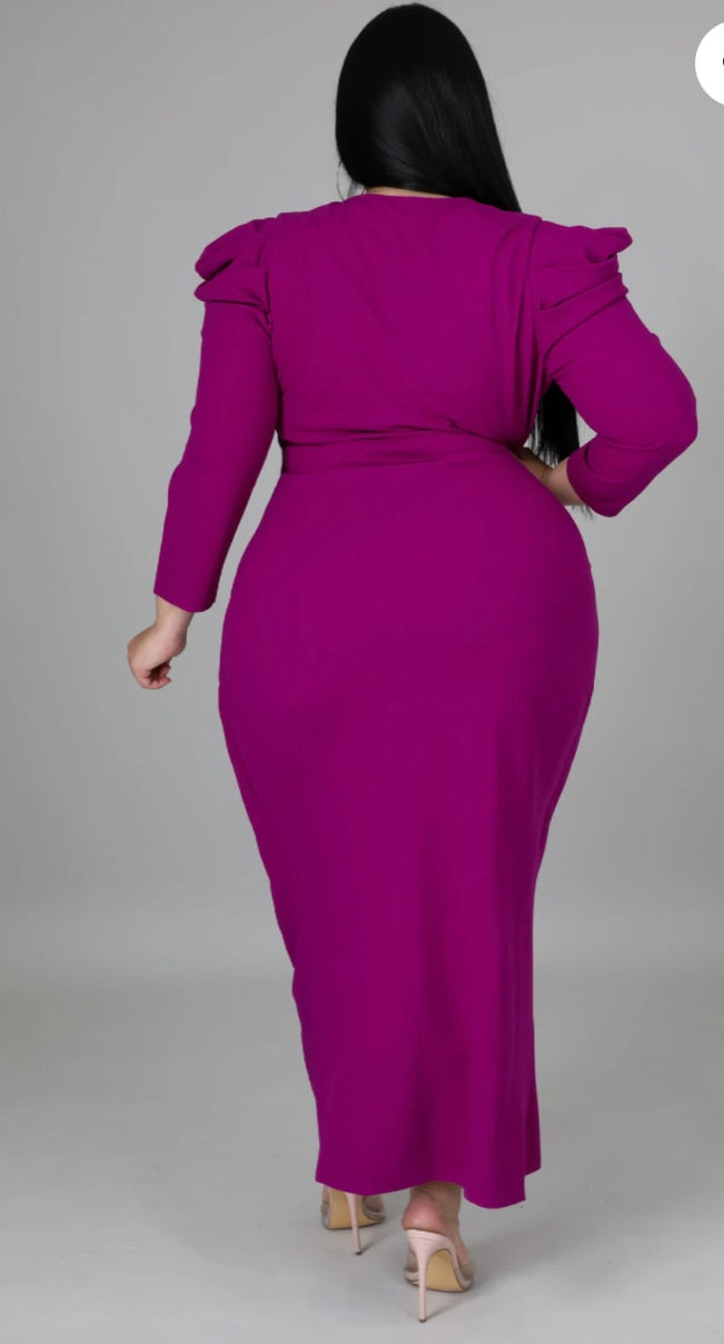 PINK HEIRESS DRAPE DRESS